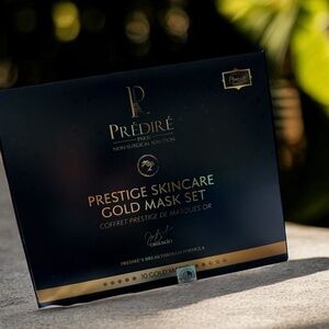Prédiré Prestige Skincare Gold Mask Set - Black and Gold